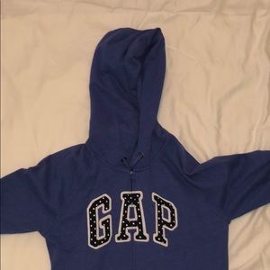 Gap Logo Purple Zip Up Hoodie